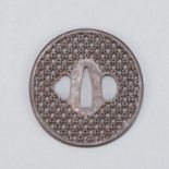 Japanese Edo Period Iron Tsuba Surface