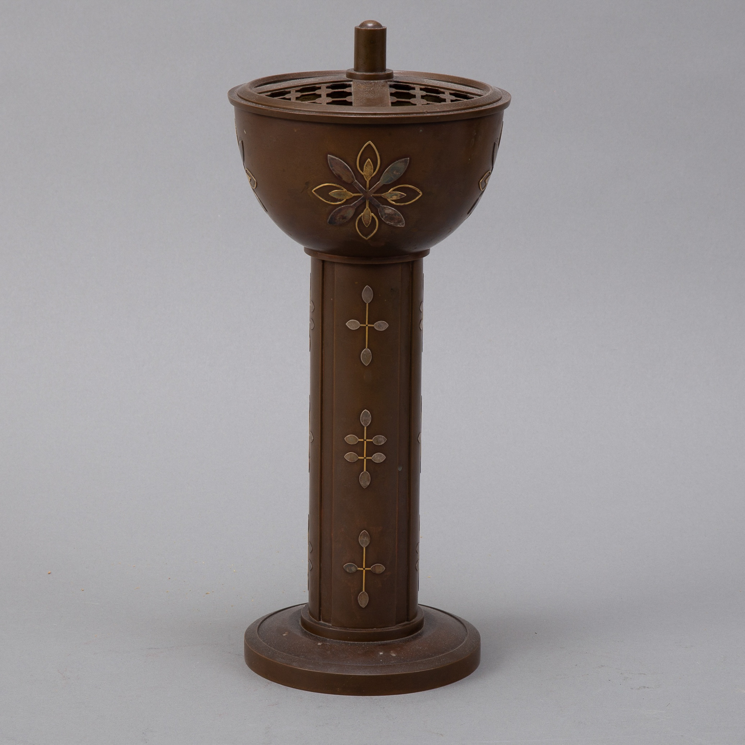 Japanese Meiji Mixed-metal Censer Kotaro Saku - Image 2 of 5