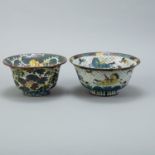 Group of 2 Early Chinese Cloisonne Bowls