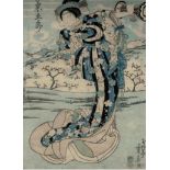 Grp:6 Japanese Woodblock Prints Shigeharu Yoshikazu GekkÅ Kuniyasu Kuniyoshi