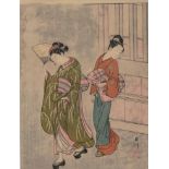 Grp:3 18th c. Japanese Woodblock Prints Harunobu