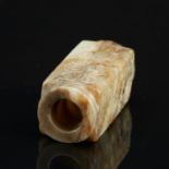 Chinese Early Qing Gray Jade Cong Bead