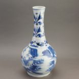 Chinese Transitional Blue White Porcelain Vase