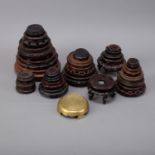 Grp:26 Chinese Vase and Bowl Wooden Stands