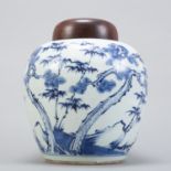 Chinese Kangxi Porcelain Blue White Ginger Jar