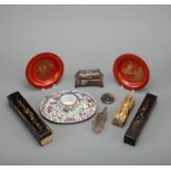 Grp: Chinese Lacquer Enamel - Japanese Cloisonne