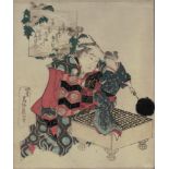 Grp:6 19th c. Japanese Woodblock Prints Hokusai