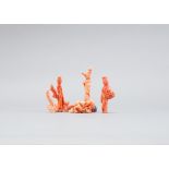 Group of 5 Coral Figurines