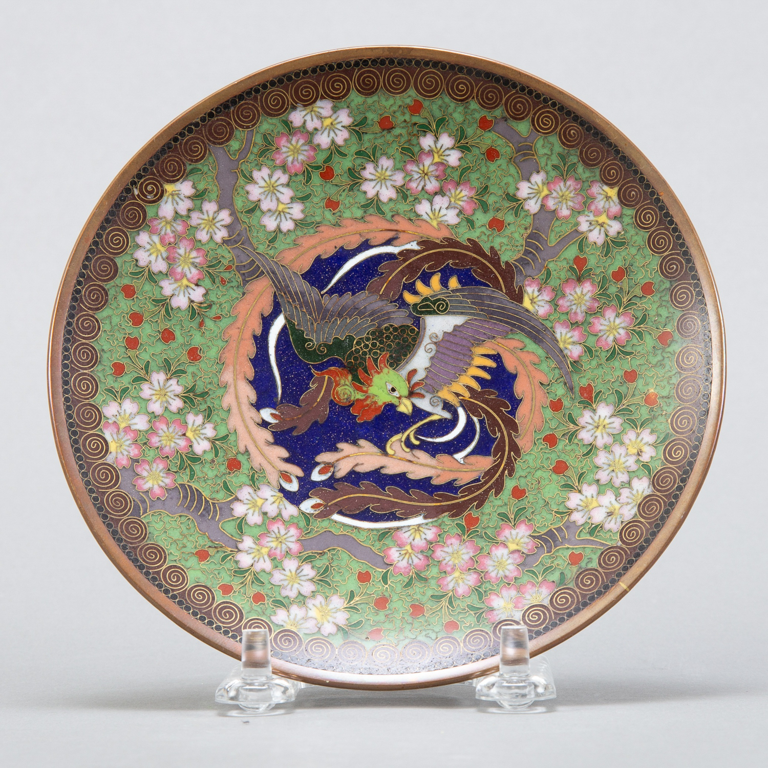 Grp 4 Japanese Meiji Cloisonne Pieces - Image 5 of 8