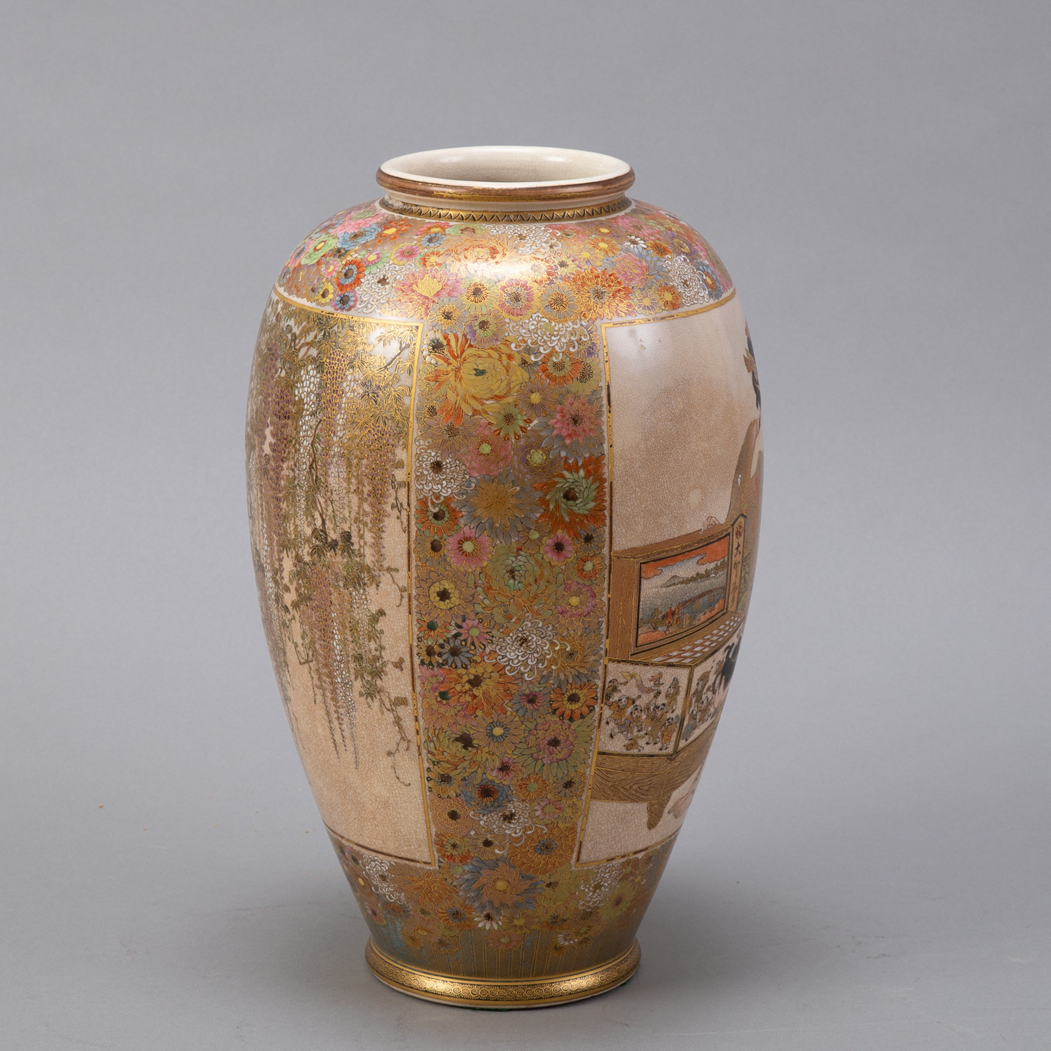 Japanese Meiji Satsuma Vase by Shuzan - Image 4 of 7