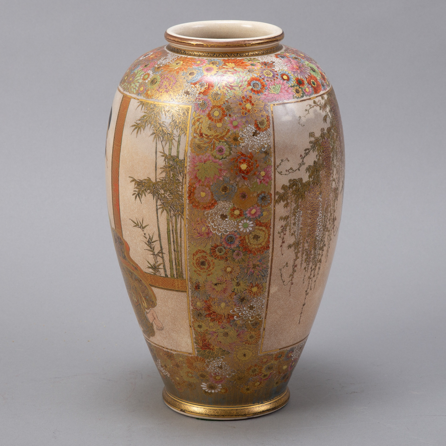 Japanese Meiji Satsuma Vase by Shuzan - Image 2 of 7