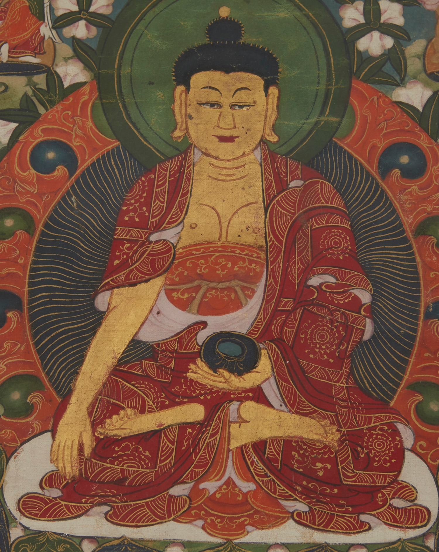 Tibetan Thangka Shakyamuni - Image 2 of 3