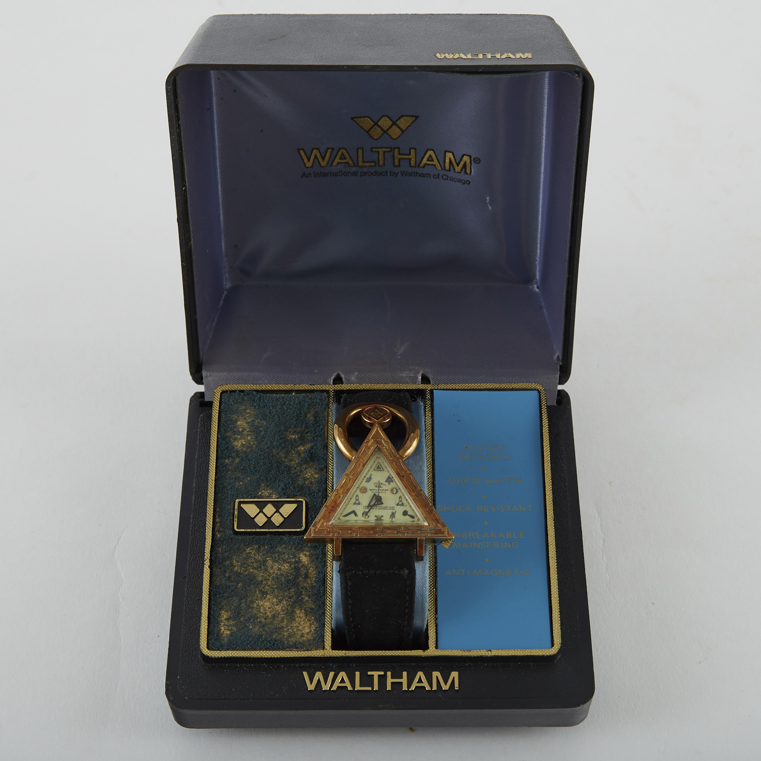 Waltham Gold-Filled Masonic Watch 17 Jewels