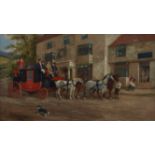 Richard Dodd Widdas Royal Mail Coach Oil on Canvas