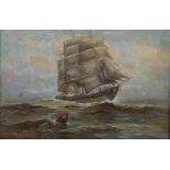 Edward Page Marine Painting Oil on Canvas