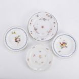 Group of 4 Early Meissen Plates
