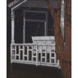 Pair of Janice Colker "Porch Swing" Paintings