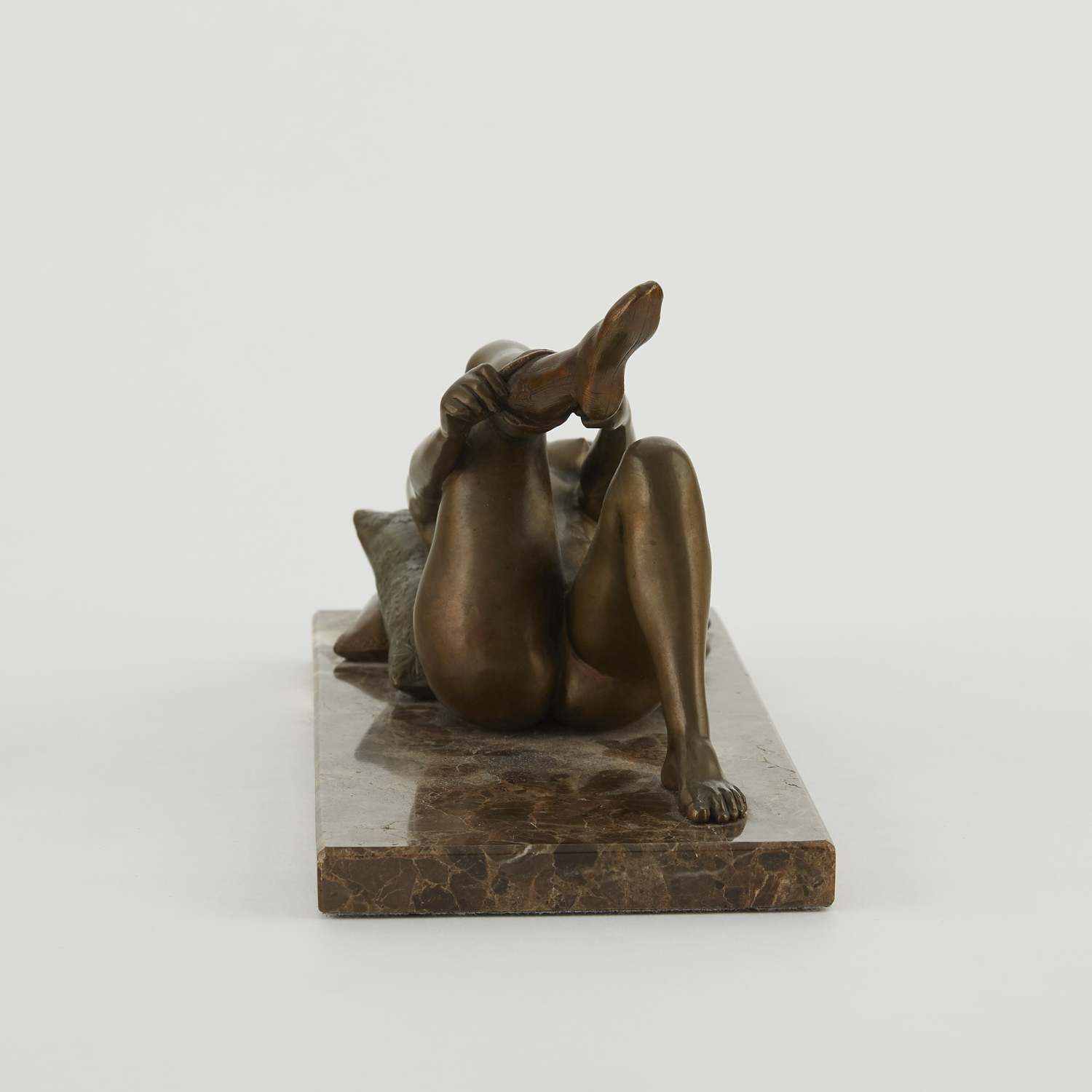 Louis Chalon "Recumbent Female Nude" Bronze Sculpture - Image 4 of 6