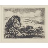 Group of 2 Etchings by Higgins and Blanch