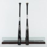 2 Signed Game Used Baseball Bats Tim Raines