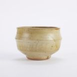 Warren MacKenzie Studio Pottery Bowl Gold and Green Glaze