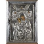 Small Russian Icon w/ 800 Silver