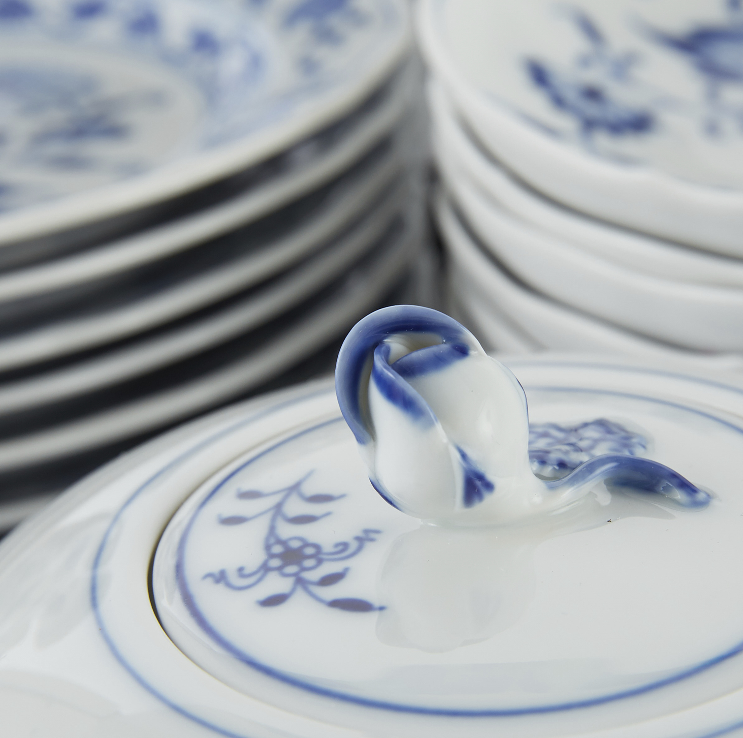 Meissen Blue Onion Porcelain Dinner Service - Image 8 of 9