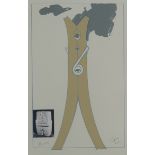 Claes Oldenburg Clothespin Aquatint