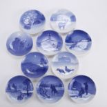 Bing and Grondahl Christmas Plates 1920s