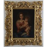 After Murillo Madonna and Child Oil on Canvas