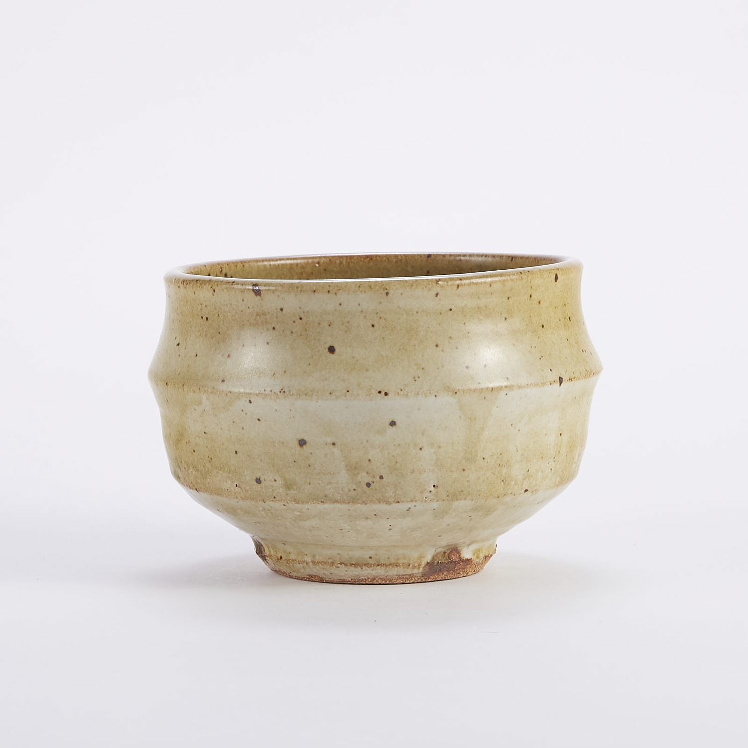 Warren MacKenzie Studio Pottery Bowl Gold and Green Glaze - Image 3 of 4