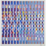 Yaacov Agam "Shalom Double Chai" Silkscreen