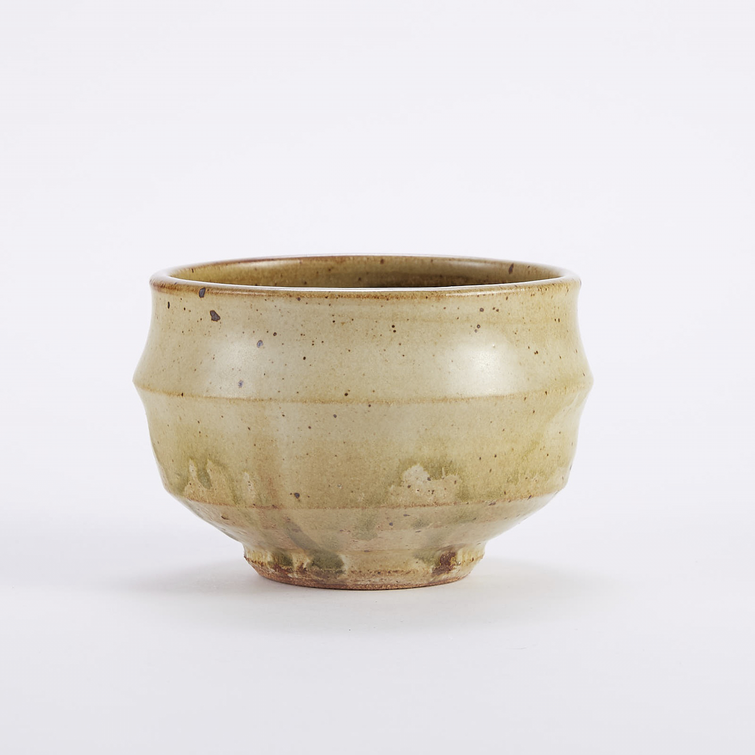 Warren MacKenzie Studio Pottery Bowl Gold and Green Glaze - Image 2 of 4