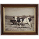 Thomas Craig Cows Oil on Canvas