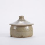 Warren MacKenzie Studio Pottery Lidded Box with Impressed Design