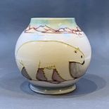 Moorcroft Polar Bear Vase