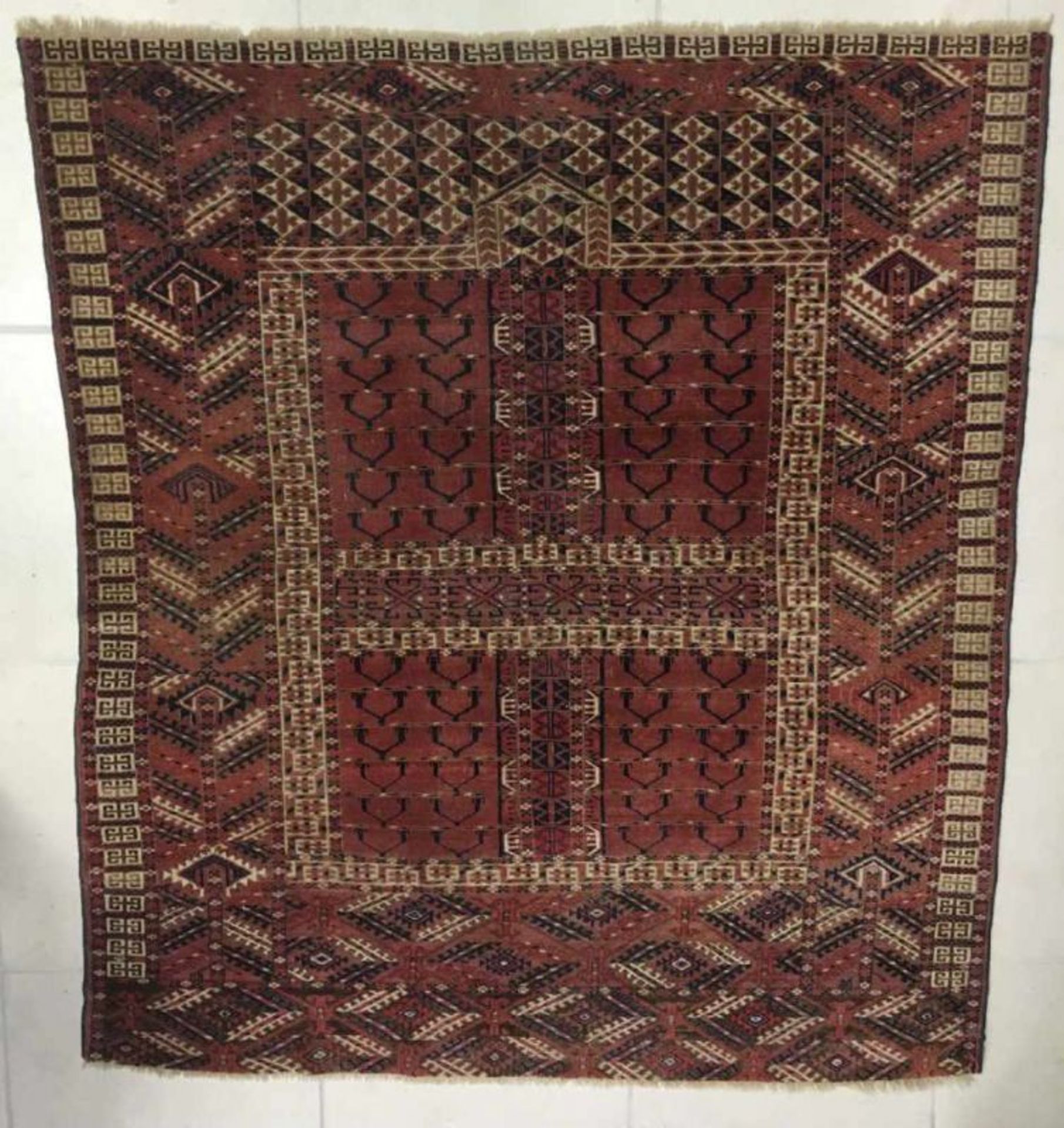 Antiker Teppich Tekke EngsiTekke - Engsi antik, Turkmenien. Fein geknüpfter turkmenischer