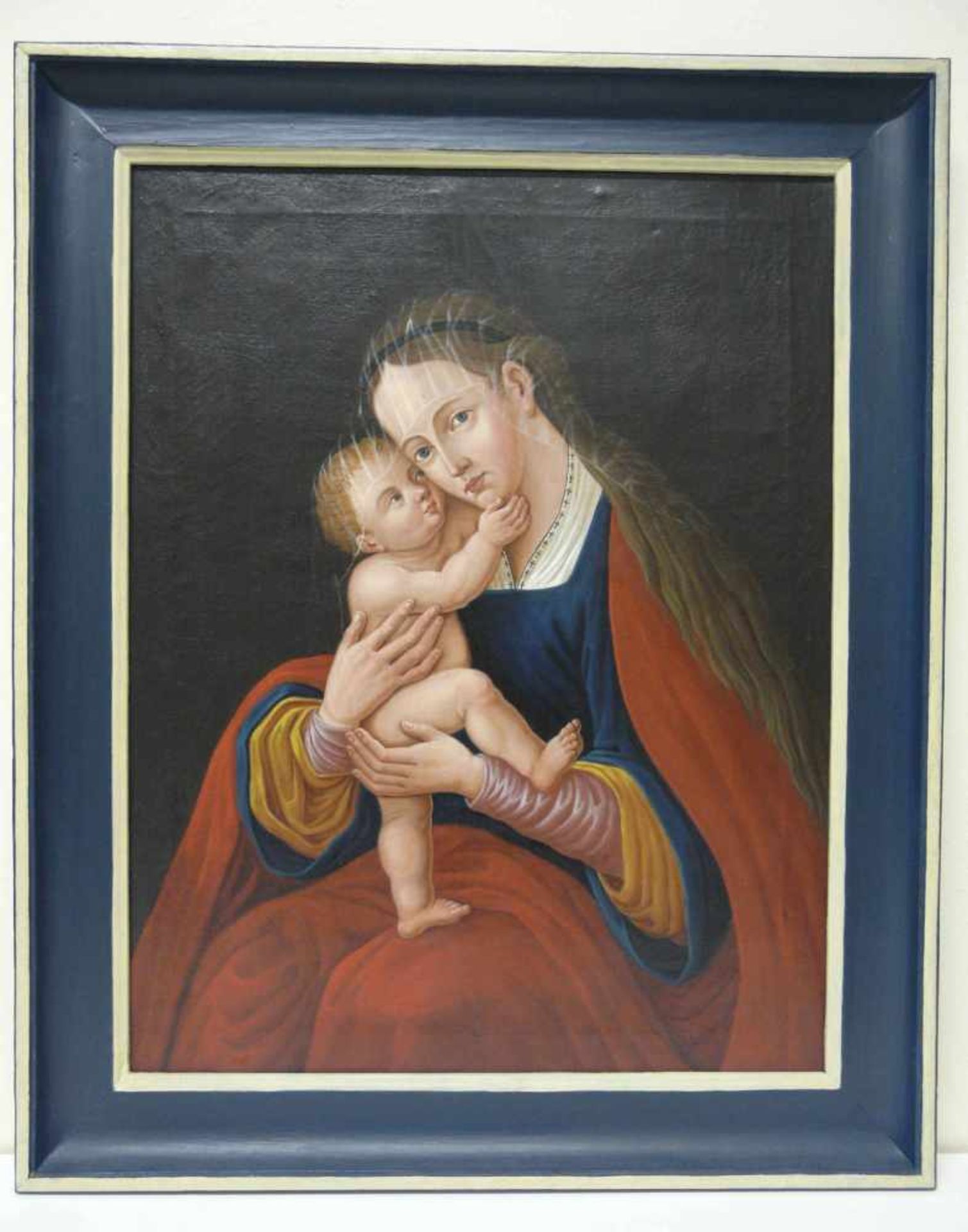 Franz Seraph Merz, Kopie Gnadenbild Maria Hilf nach Lucas Cranach Franz Seraph Merz: Maler des 19. - Bild 2 aus 3