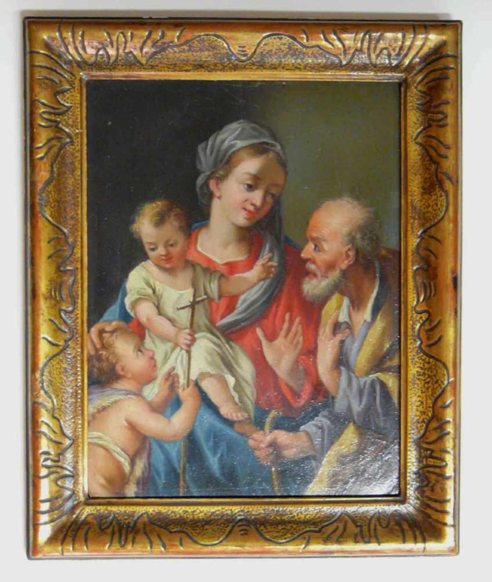 Die Heilige Familie mit dem Johannesknaben Wohl süddeutsch, um 1750. Motiv: Die Heilige Familie - Bild 2 aus 3