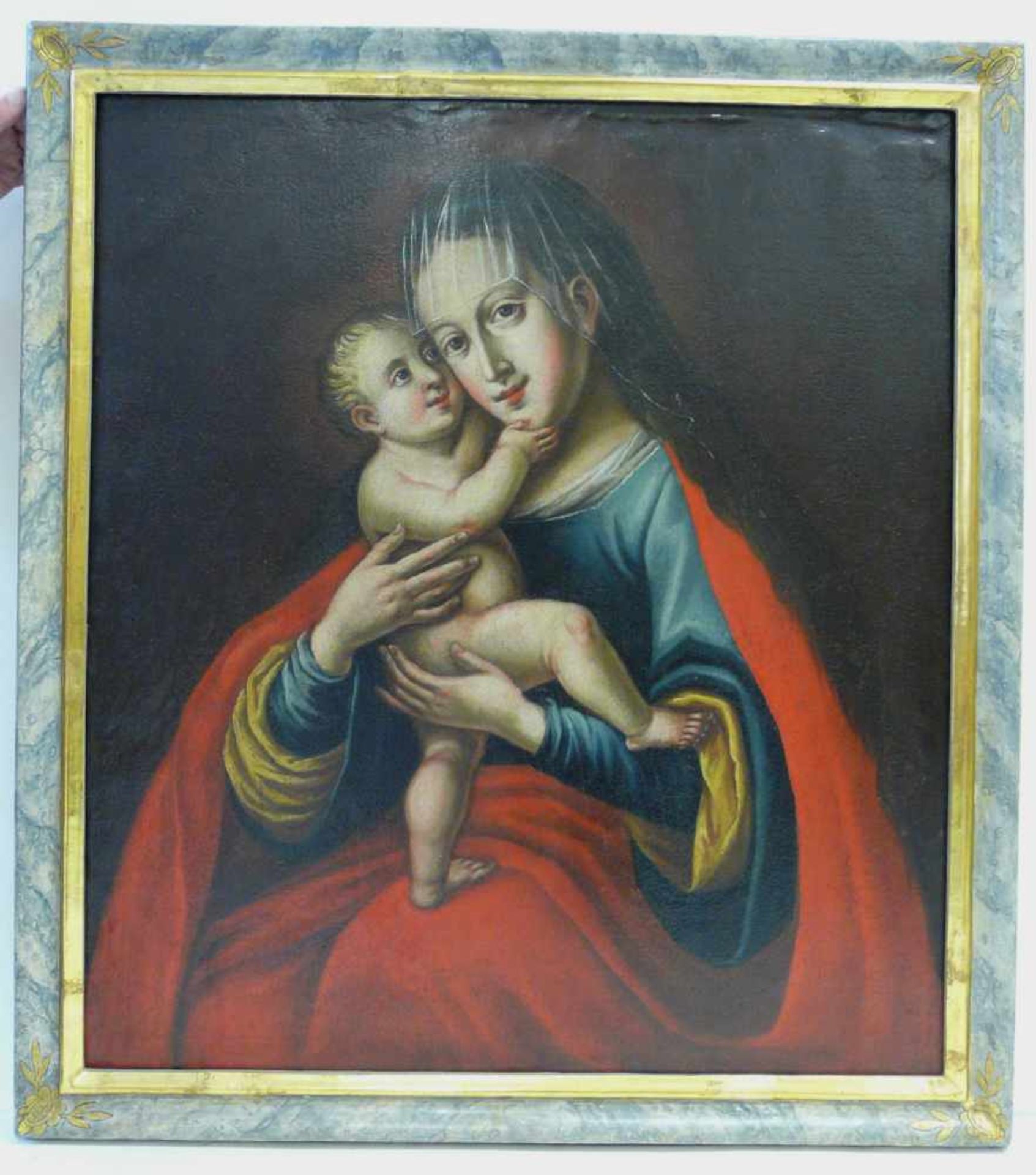 Kopie nach Lucas Cranach, Gnadenbild Maria HilfKopie wohl des 18. Jahrhunderts nach Lucas Cranachs - Bild 2 aus 3