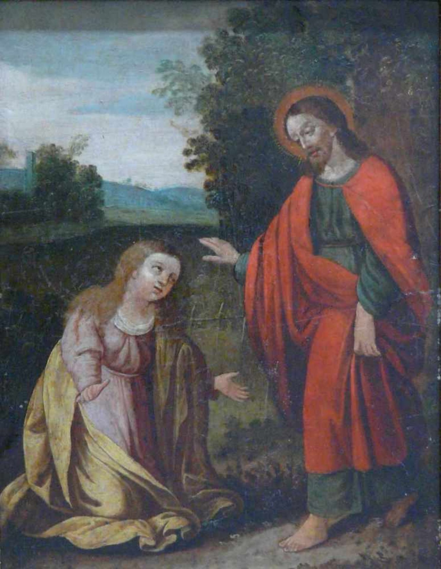 Christus und Maria MagdalenaAltmeister um 1600, Noli me tangere (Joh. 20,17). Der auferstandene