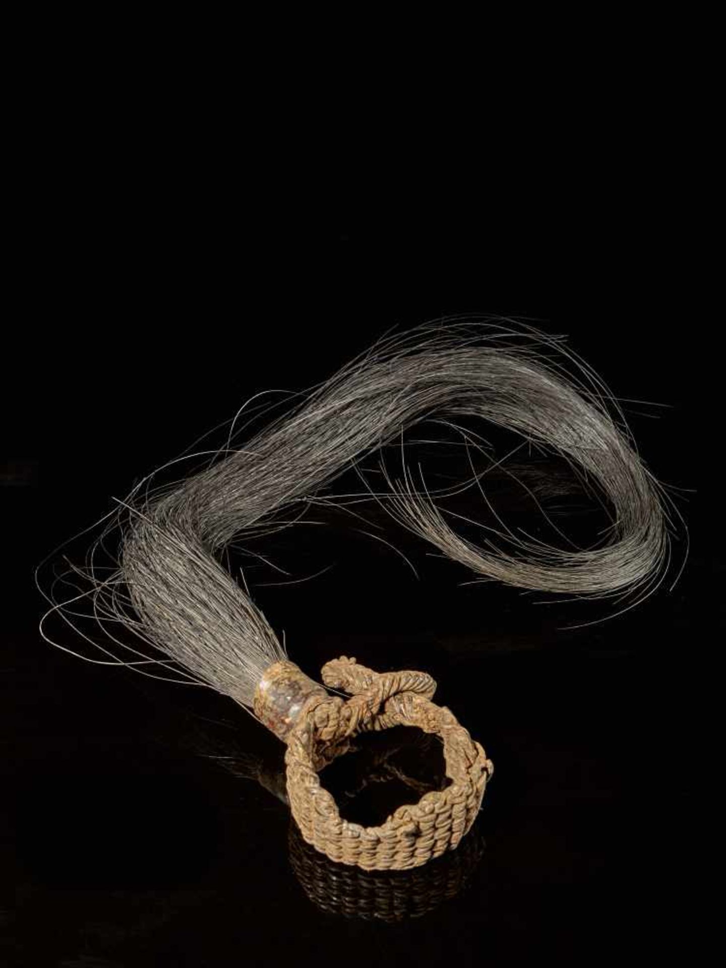 Dance Bracelet decorated with Horsehair - Baule People - Tribal ArtBaule Dance Bracelet made of