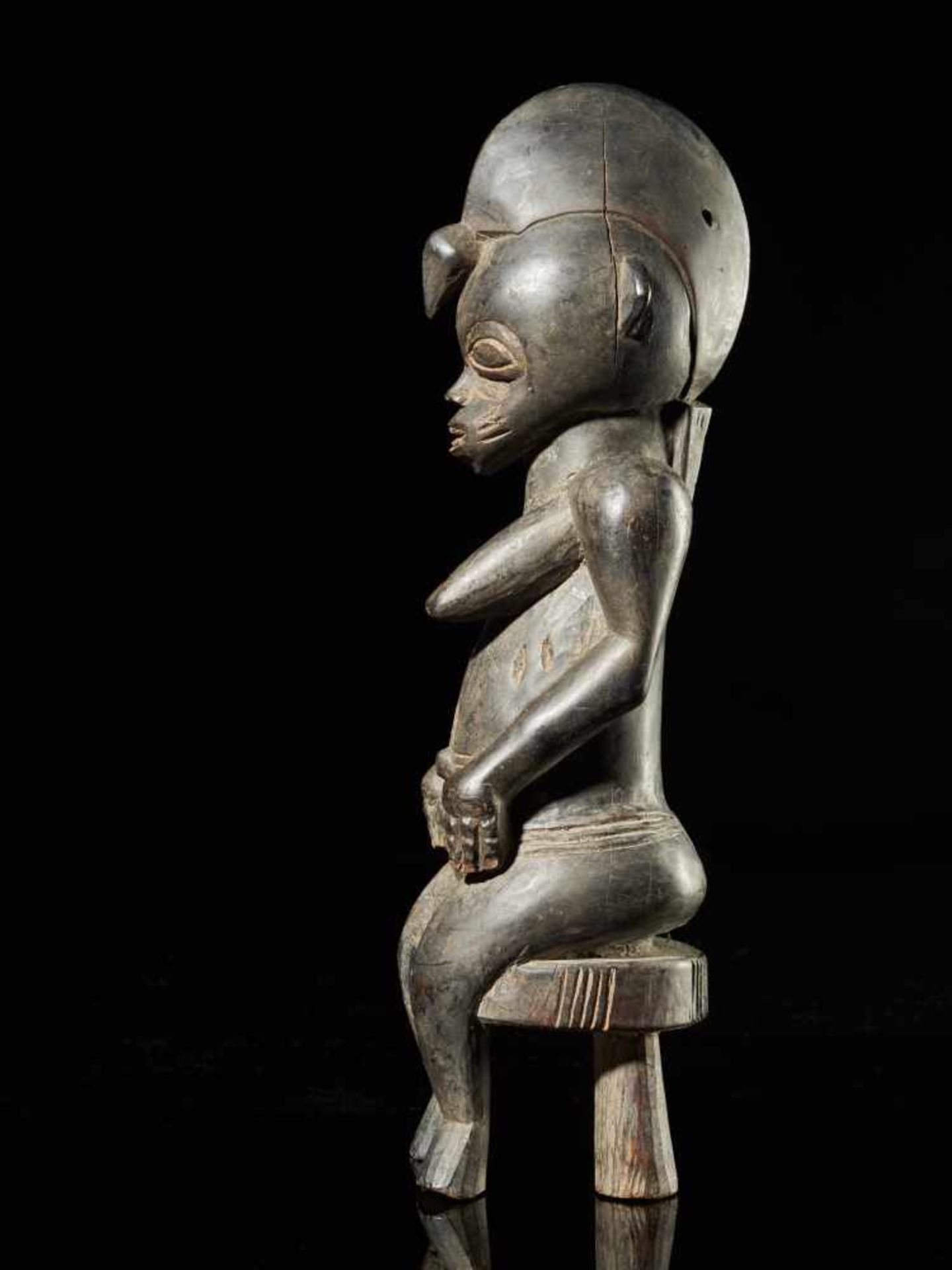 Statue on Stool - Senufo People, Ivory Coast - Tribal ArtStatue on Stool - Senufo People, Ivory - Bild 3 aus 6