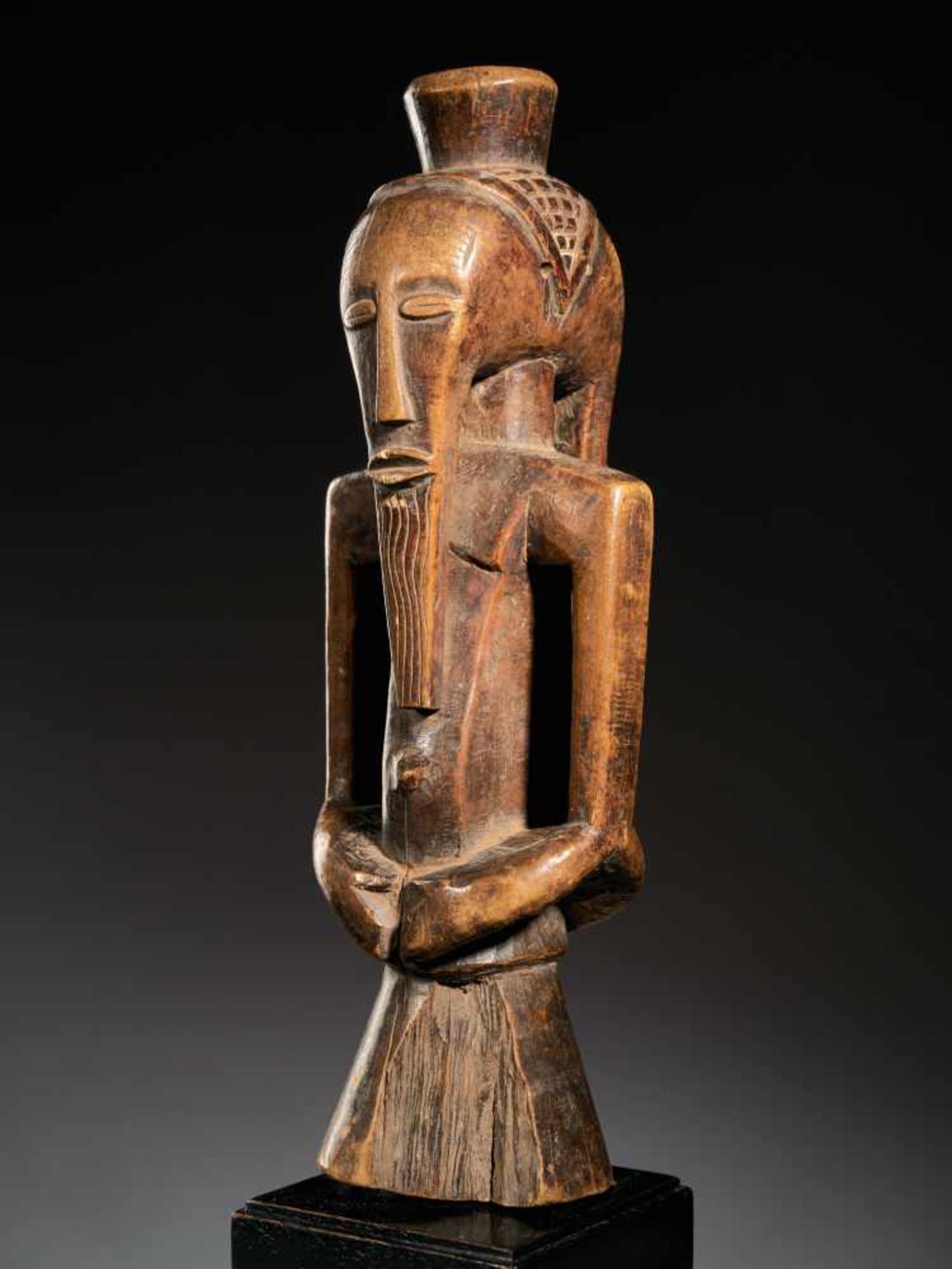 Janiform Power Figure - Kusu People, DRC - Tribal ArtJaniform Power Figure with nice usage patina. - Bild 2 aus 4