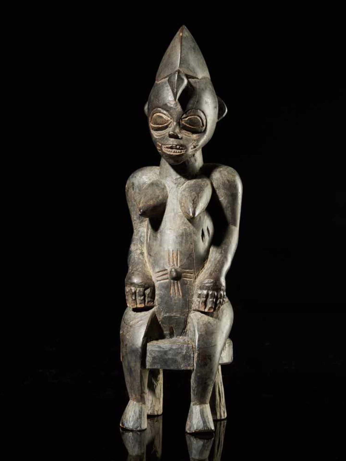 Statue on Stool - Senufo People, Ivory Coast - Tribal ArtStatue on Stool - Senufo People, Ivory