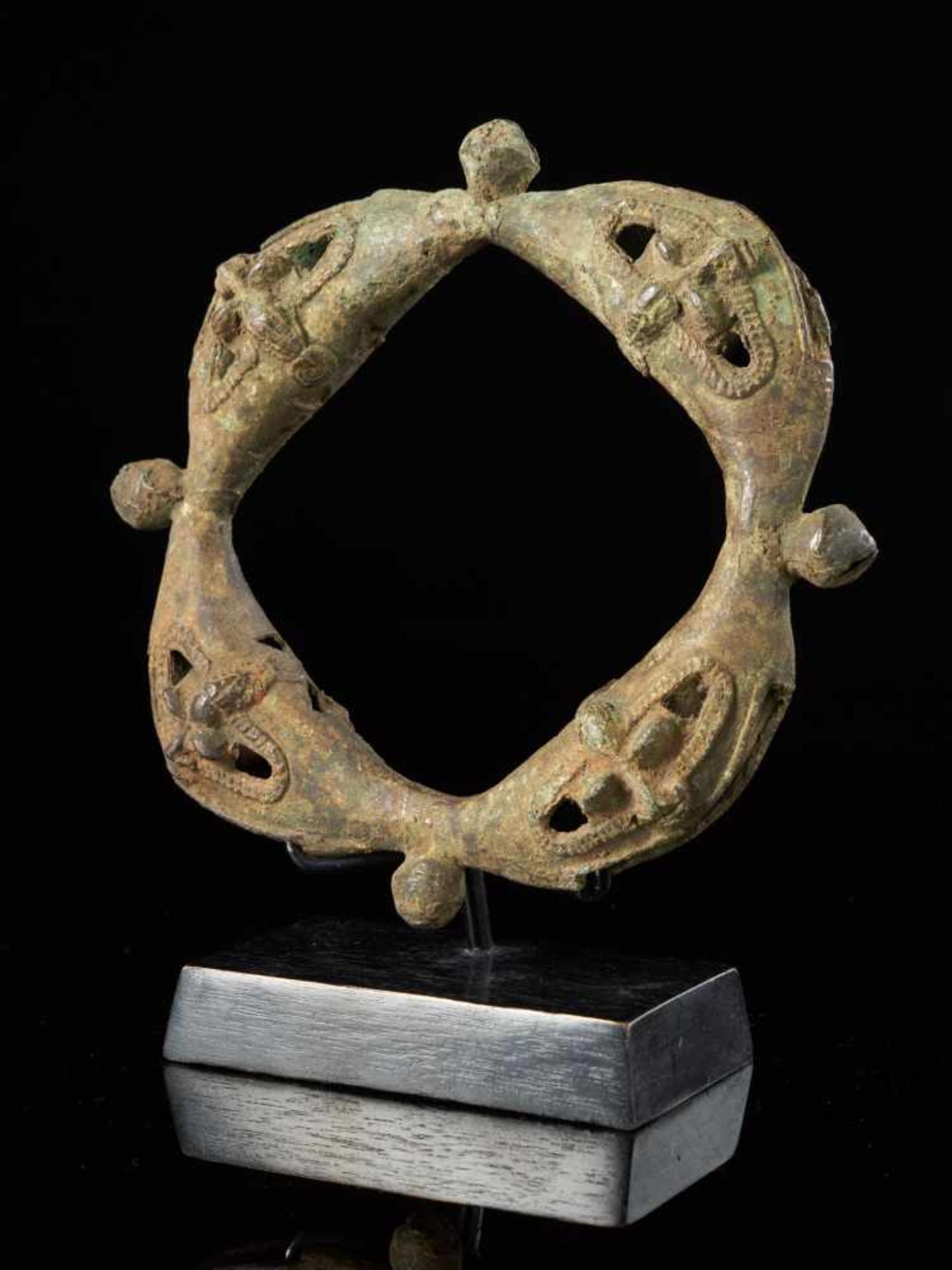 Brass Dance Rattle for ceremonial dances - Yoruba, Nigeria - Tribal ArtIjebu-ode Brass Dance