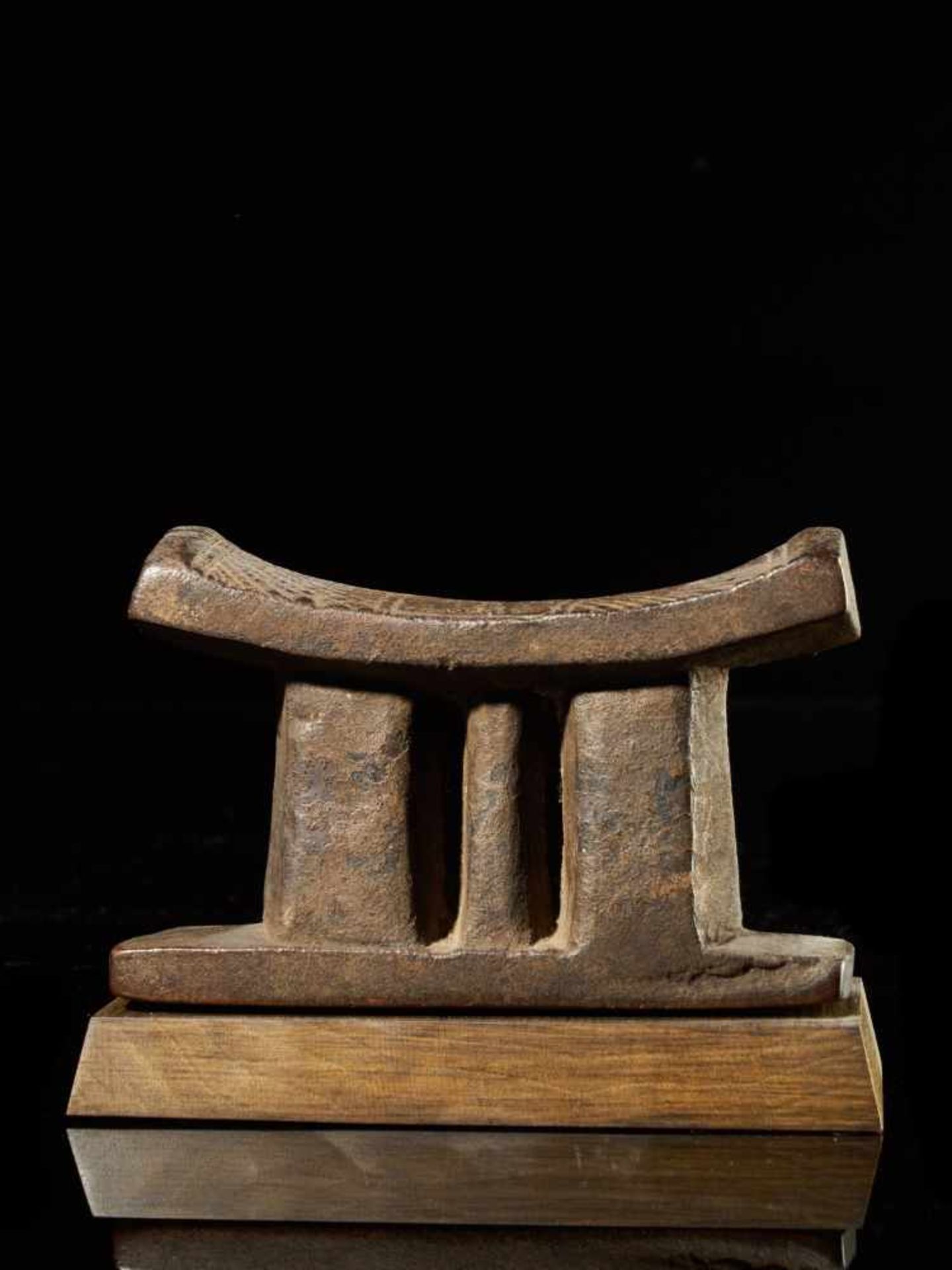 Wooden Headrest - Kuba People, DRC - Tribal ArtWooden Headrest - Kuba People, DRCDated to the