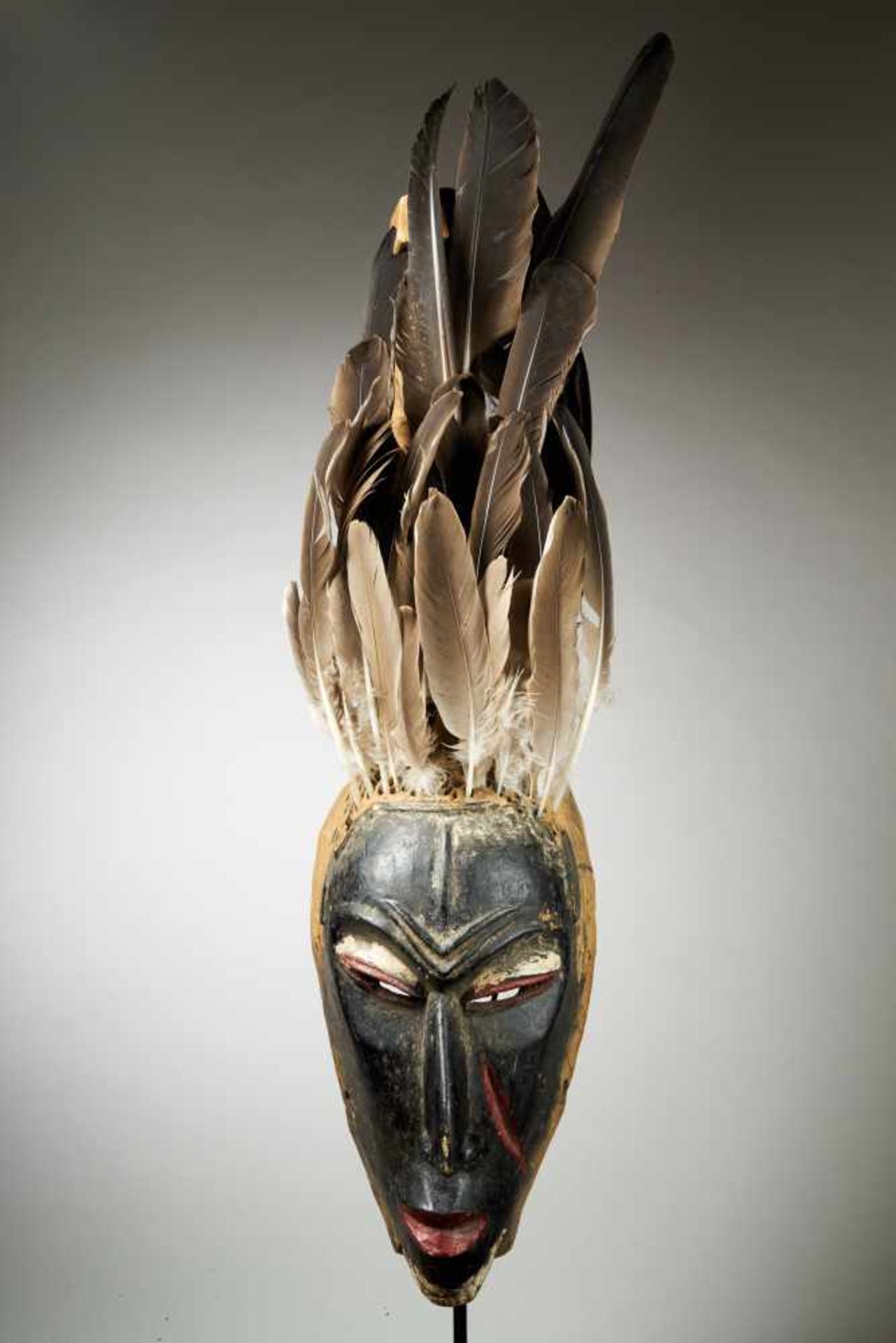 Mask with Impressive Headdress - Guro People, DRC - Tribal ArtAn impressive authentic Guro Mask