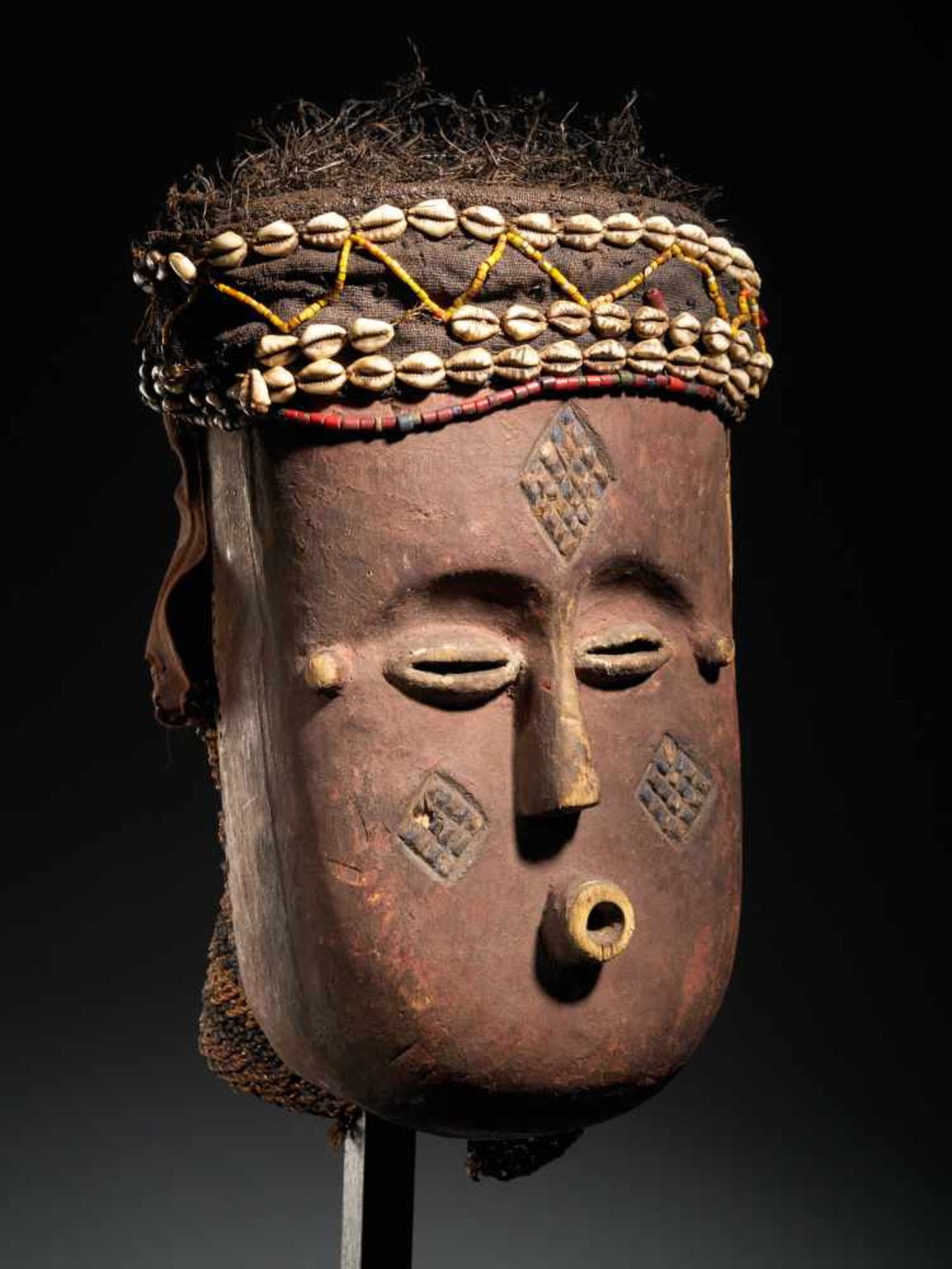 Wooden Face Mask - Lele People, DRC - Tribal ArtLele wooden face mask. Origin: Democratic Republic