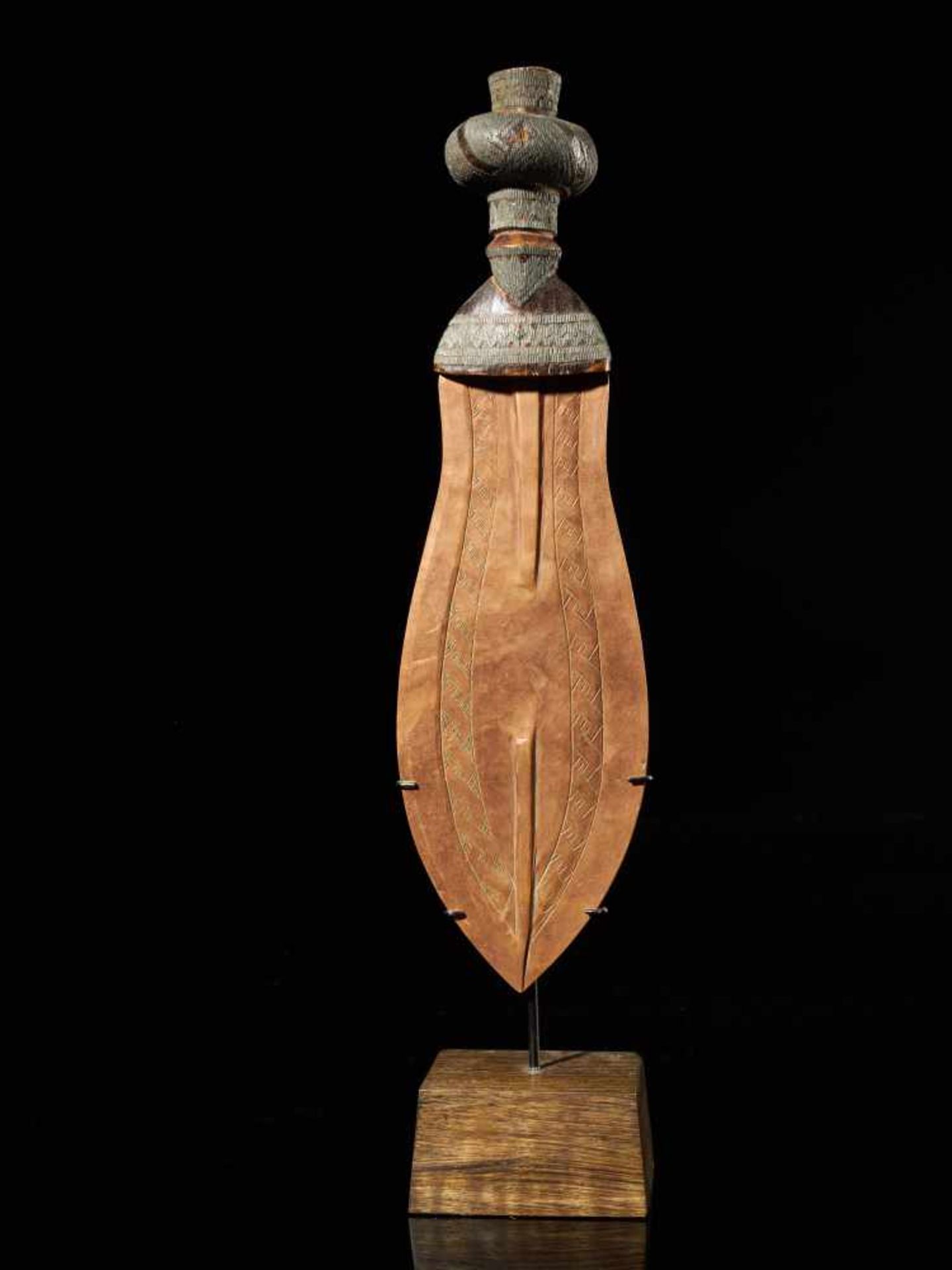 Knive with Copper Blade - Kuba People, DRC - Tribal ArtKnive with Copper Blade - Kuba People,